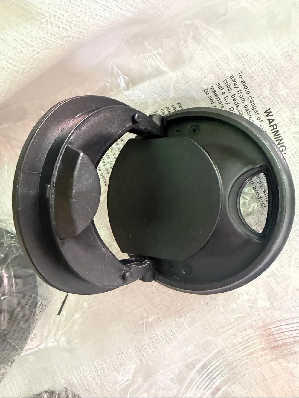 Set of 2 Clear Blender Cups‎ with Black Lids shake coffee drinks
